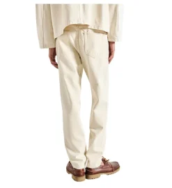 pantalon - JEANS - vetement homme - Cuir - Crème - American vintage
