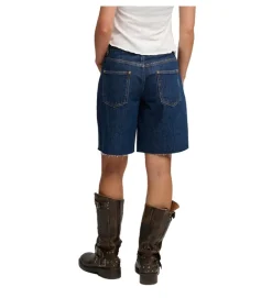 pantalon - SHORT - vetement femme - Coton - Bleu jean - Superdry