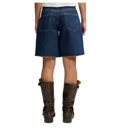 pantalon - SHORT - vetement femme - Coton - Bleu jean - Superdry