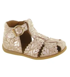 pre marche du 16 au 23 - - bebe fille - Cuir - Rose - Bellamy