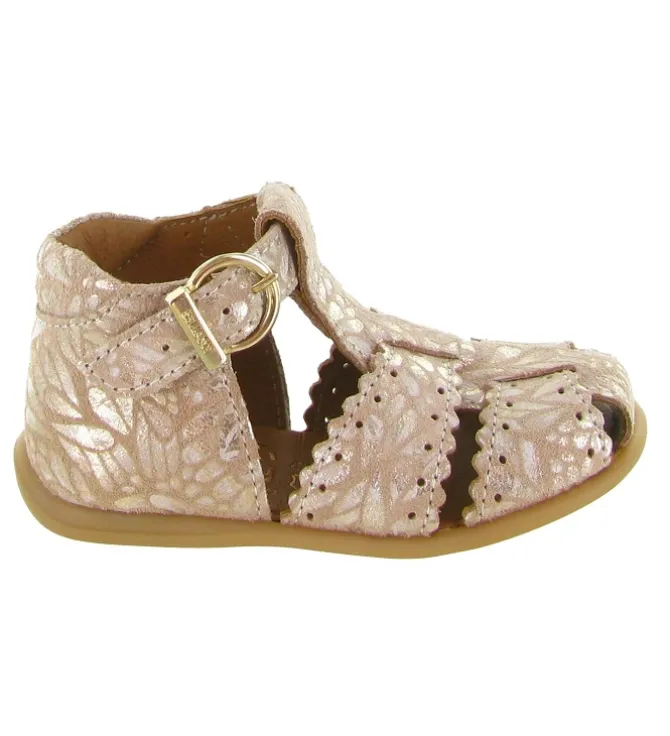 pre marche du 16 au 23 - - bebe fille - Cuir - Rose - Bellamy