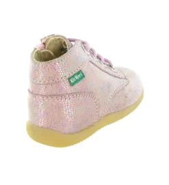 pre marche du 16 au 23 - - bebe fille - Cuir laminé - Multicolor - Kickers