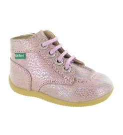 pre marche du 16 au 23 - - bebe fille - Cuir laminé - Multicolor - Kickers