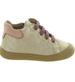 pre marche du 16 au 23 - - bebe fille - Cuir - Or - Babybotte