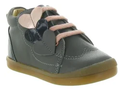 pre marche du 16 au 23 - - bebe fille - Cuir - Gris - Babybotte