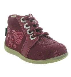 pre marche du 16 au 23 - - bebe fille - Cuir - Rose - Kickers