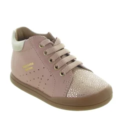 pre marche du 16 au 23 - - bebe fille - Cuir - Rose - Babybotte