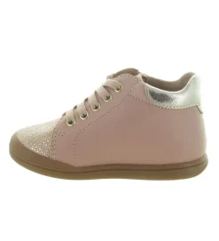 pre marche du 16 au 23 - - bebe fille - Cuir - Rose - Babybotte