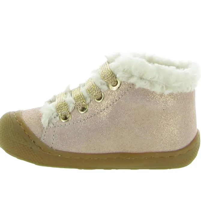 pre marche du 16 au 23 - - bebe fille - Cuir - Rose - Naturino