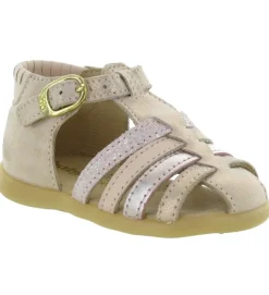 pre marche du 16 au 23 - - bebe fille - Cuir - Rose - Babybotte