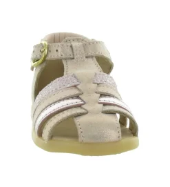 pre marche du 16 au 23 - - bebe fille - Cuir - Rose - Babybotte