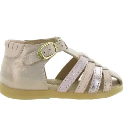 pre marche du 16 au 23 - - bebe fille - Cuir - Rose - Babybotte
