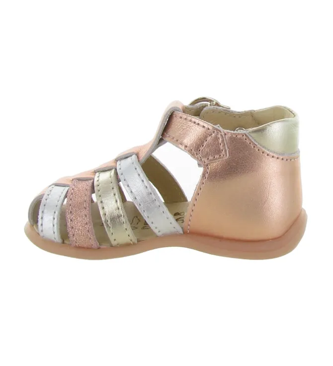 pre marche du 16 au 23 - - bebe fille - Cuir - Rose - Bellamy