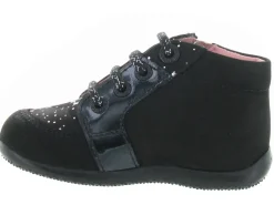 pre marche du 16 au 23 - - bebe fille - Nubuck - Noir - Kickers