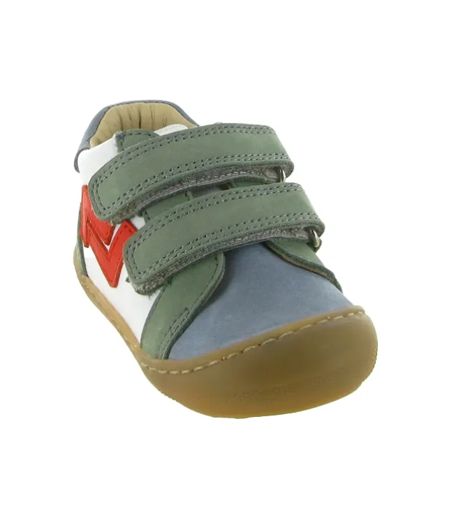 pre marche du 16 au 23 - - bebe garcon - Cuir - Kaki - Bellamy
