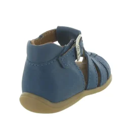 pre marche du 16 au 23 - - bebe garcon - Cuir - Bleu - Bellamy