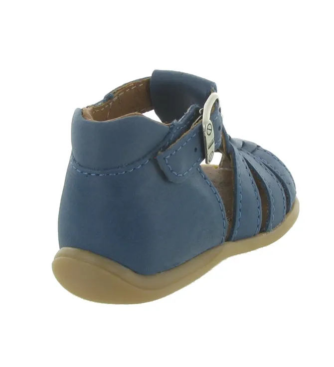 pre marche du 16 au 23 - - bebe garcon - Cuir - Bleu - Bellamy