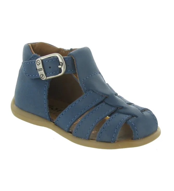 pre marche du 16 au 23 - - bebe garcon - Cuir - Bleu - Bellamy