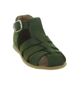 pre marche du 16 au 23 - - bebe garcon - Cuir - Vert - Bellamy