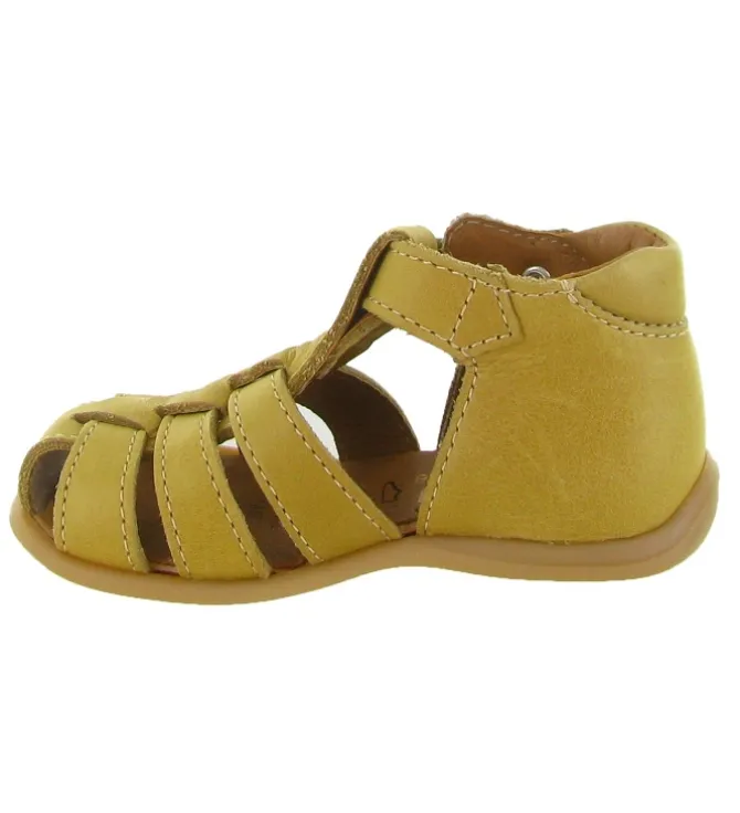 pre marche du 16 au 23 - - bebe garcon - Cuir - Jaune - Bellamy