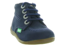 pre marche du 16 au 23 - - bebe garcon - Cuir - Bleu - Kickers