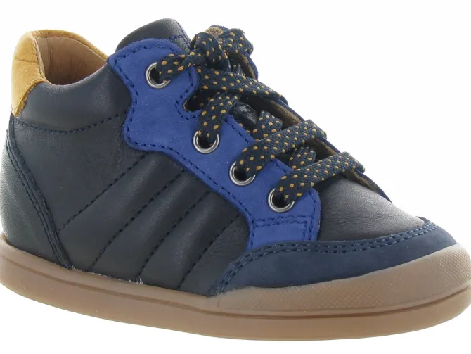 pre marche du 16 au 23 - - bebe garcon - Cuir - Bleu - Babybotte