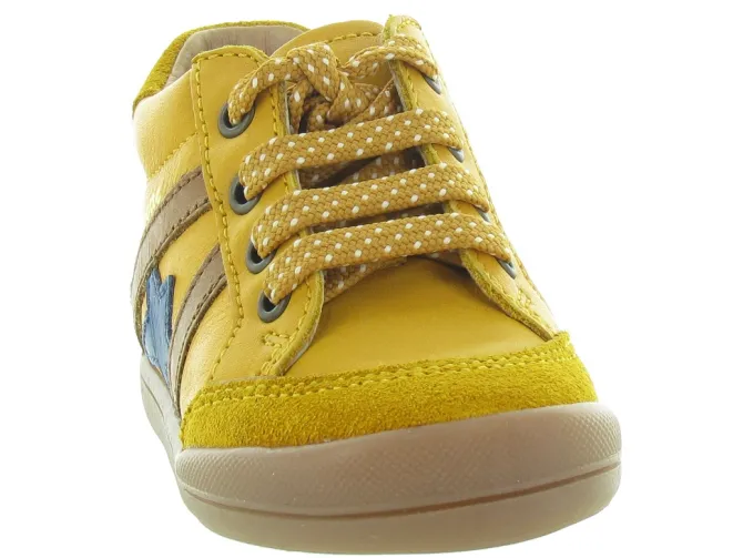 pre marche du 16 au 23 - - bebe garcon - Cuir - Jaune - Babybotte