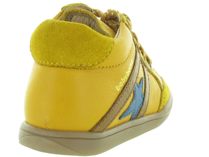 pre marche du 16 au 23 - - bebe garcon - Cuir - Jaune - Babybotte