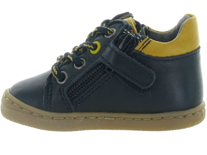 pre marche du 16 au 23 - - bebe garcon - Cuir - Bleu - Bellamy