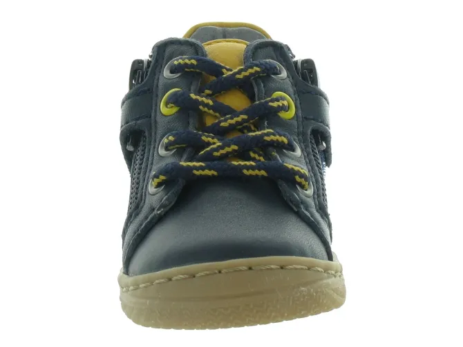 pre marche du 16 au 23 - - bebe garcon - Cuir - Bleu - Bellamy