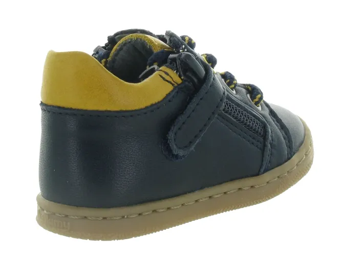 pre marche du 16 au 23 - - bebe garcon - Cuir - Bleu - Bellamy