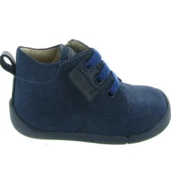 pre marche du 16 au 23 - - bebe garcon - Cuir - Bleu Marine - Kickers