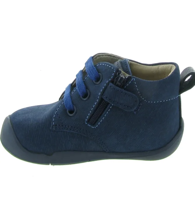 pre marche du 16 au 23 - - bebe garcon - Cuir - Bleu Marine - Kickers