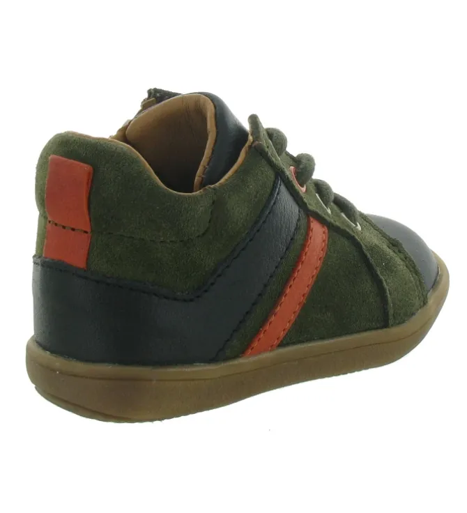 pre marche du 16 au 23 - - bebe garcon - Cuir - Kaki - Bellamy