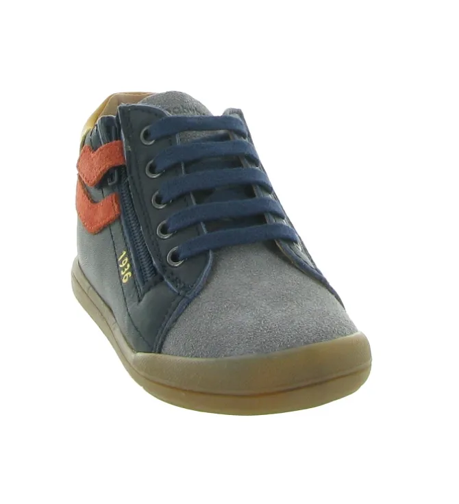 pre marche du 16 au 23 - - bebe garcon - Cuir - Bleu - Babybotte