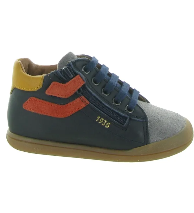 pre marche du 16 au 23 - - bebe garcon - Cuir - Bleu - Babybotte