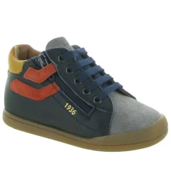 pre marche du 16 au 23 - - bebe garcon - Cuir - Bleu - Babybotte