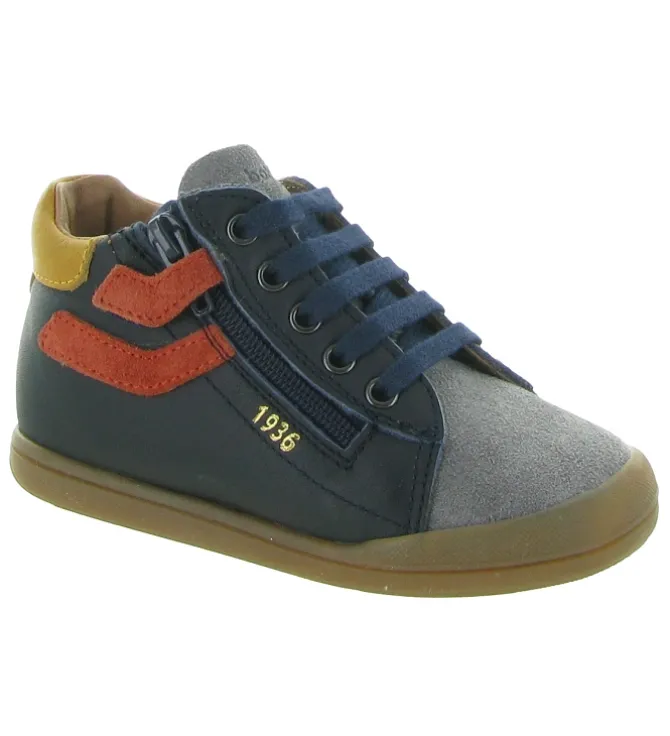 pre marche du 16 au 23 - - bebe garcon - Cuir - Bleu - Babybotte
