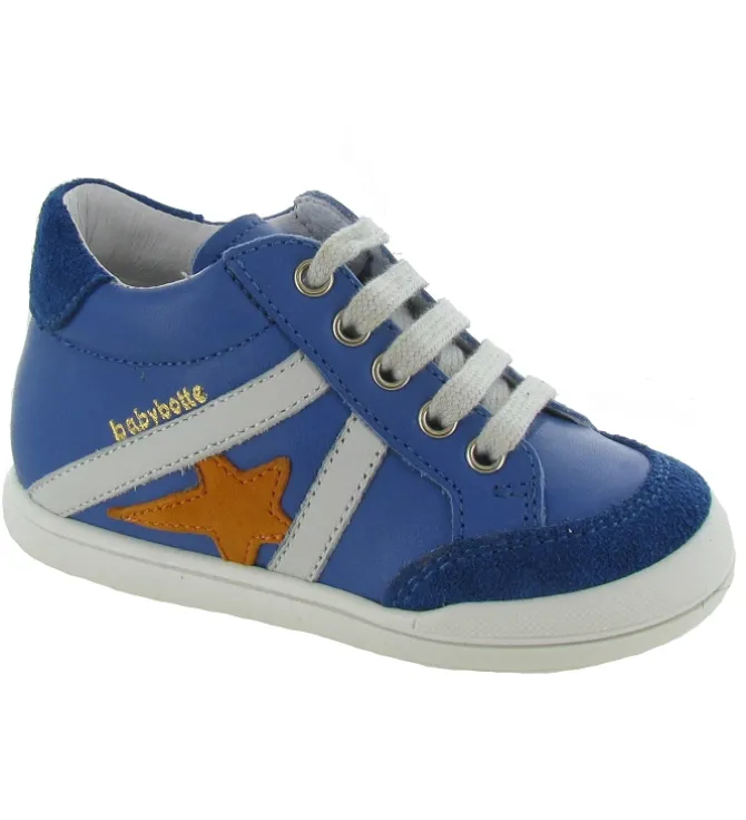 pre marche du 16 au 23 - - bebe garcon - Cuir - Bleu - Babybotte