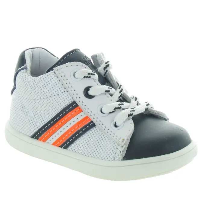 pre marche du 16 au 23 - - bebe garcon - Cuir - Blanc - Bellamy