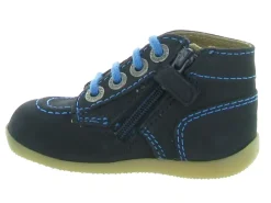 pre marche du 16 au 23 - - bebe garcon - Nubuck - Bleu - Kickers