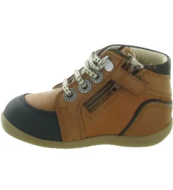 pre marche du 16 au 23 - - bebe garcon - Nubuck - Marron - Kickers