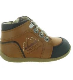 pre marche du 16 au 23 - - bebe garcon - Nubuck - Marron - Kickers