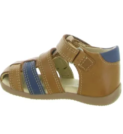 pre marche du 16 au 23 - - bebe garcon - Toile - Marron - Kickers