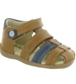 pre marche du 16 au 23 - - bebe garcon - Toile - Marron - Kickers