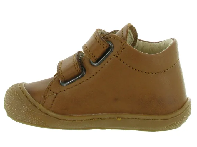 pre marche du 16 au 23 - Semelle souple - bebe garcon - Cuir - Marron - Naturino