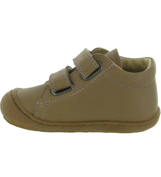 pre marche du 16 au 23 - Semelle souple - bebe garcon - Cuir - Taupe - Naturino