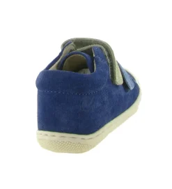 pre marche du 16 au 23 - Semelle souple - bebe garcon - Cuir - Bleu - Naturino