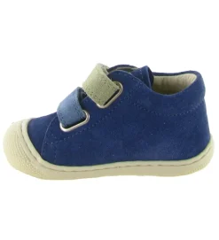 pre marche du 16 au 23 - Semelle souple - bebe garcon - Cuir - Bleu - Naturino