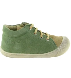 pre marche du 16 au 23 - Semelle souple - bebe garcon - Cuir - Vert - Naturino